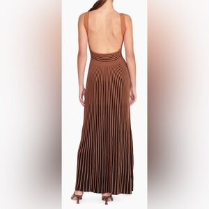 Staud Claretta Dress Tan/Black
